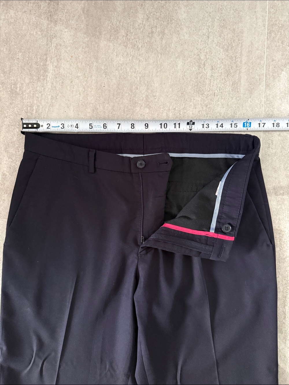 Zara Man Full Suit Navy Blue Slim Fit Jacket 38R Pants 31 Modern Tailored - Picture 9 of 13
